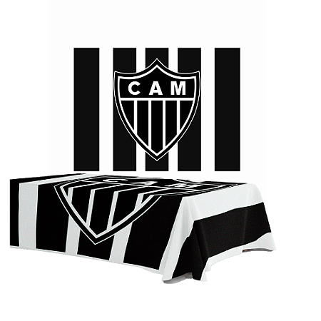 Kit festa Atlético Mineiro Decoração Toalha+ Painel temático