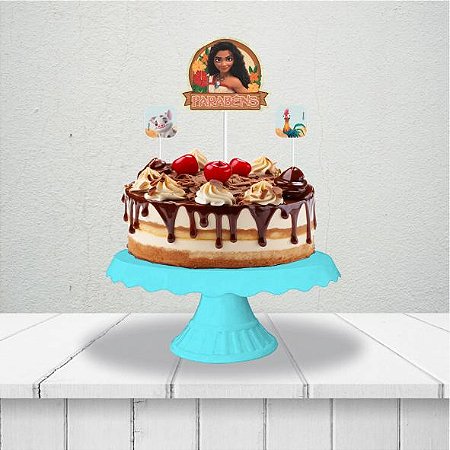 Topo de bolo festa Moana 2 Decoração Aniversário complet EVA