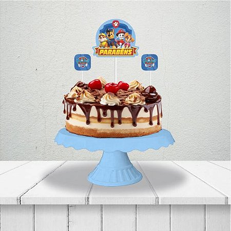 Topo de bolo festa Patrulha Canina Decoração Aniversário EVA