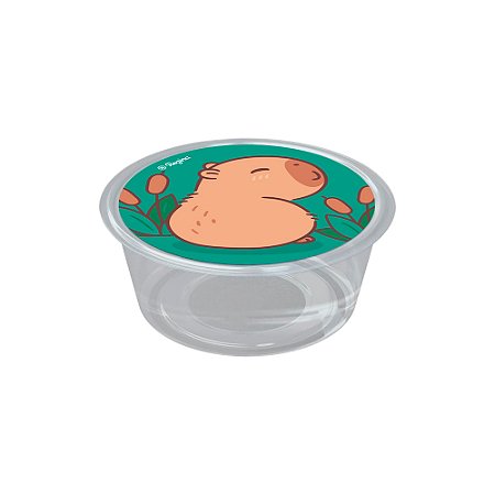 30 Adesivos Redondo Festa Capivara Decoração Aniversário 5cm