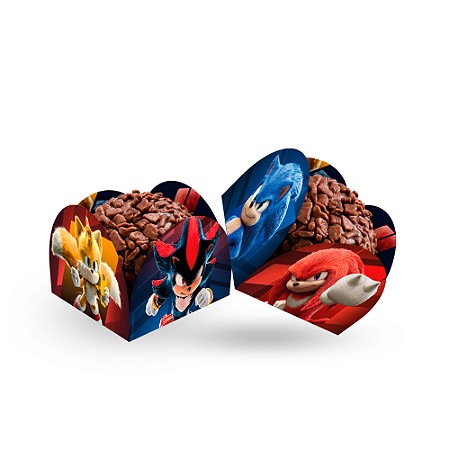 50 Forminhas para doces Festa Sonic 3 Decoração completa