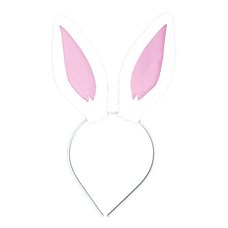 Adereço Infantil Festa Pascoa Tiara Orelhas De Coelho 28cm