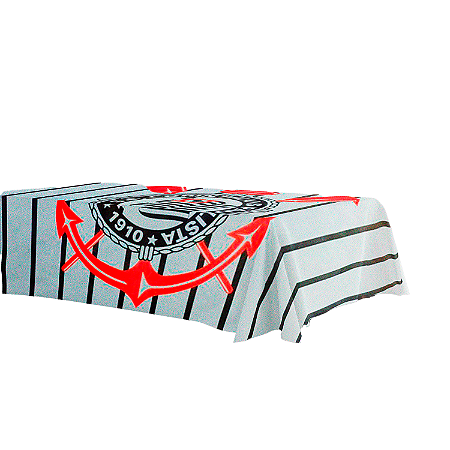 Toalha De Mesa G Decoração Corinthians Festa TNT 1,40x1,03cm