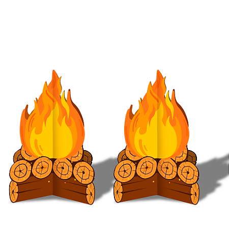 Decoração Fogueira De Chão Arraia Festa Junina 40cmx61cm