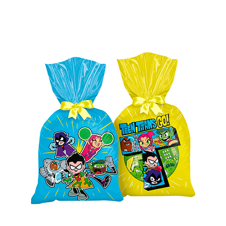 8 Sacola Lembrancinha Decoração Jovens Titas Go 14x25cm