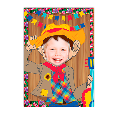 Painel Especial Decoração Junina Menino Festa Divertida