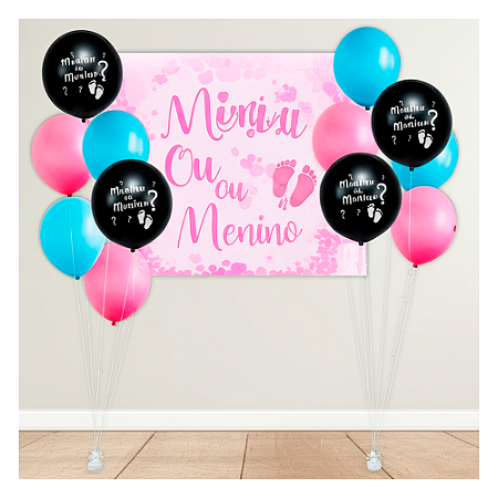 Balão Decoração Chá Revelação Menina 36 Pol Festa Unidade