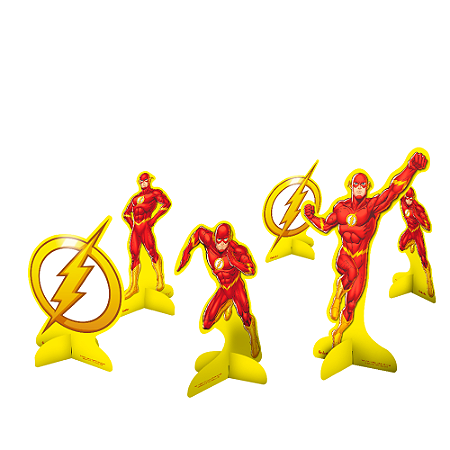 8 Display De Mesa Decoração Flash Festa Aniversario 20cm