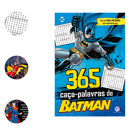 Livro 365 Atividades desenhos para colorir Batman divertido