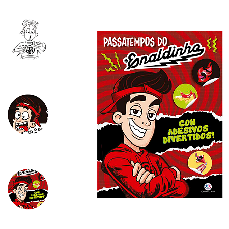 Livro para colorir Enaldinho Adesivos +Passa tempo divertido