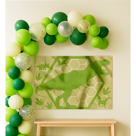 Painel TNT Festa Dinossauro Decoração Aniversário 1,40x1m