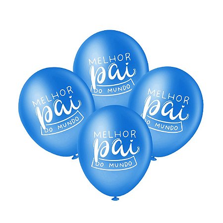 20 Bexigas Balão Festa Decoração Melhor Pai Do Mundo 8 Plgd