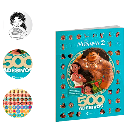 500 Adesivos Moana 2 Atividades Livro Divertido Marvel