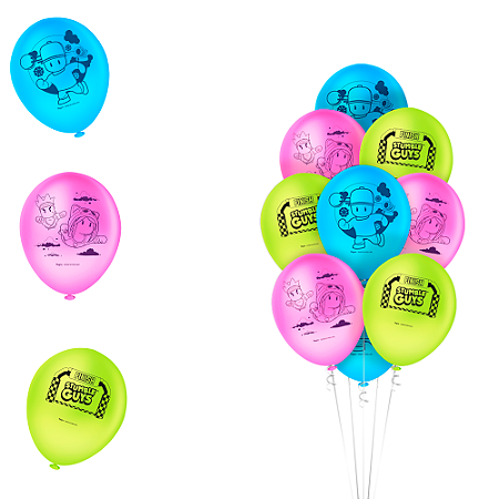 25 Bexigas Balão N9 Decoração Stumble Guys Festa Aniversario