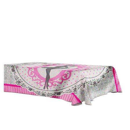 Toalha mesa Festa Bailarina Decoração Aniversário TNT 1,40m