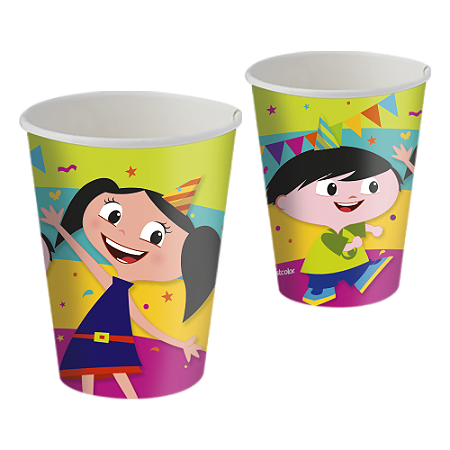 8 Copos Decoração Show Da Luna Festa Aniversário 200ML
