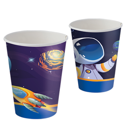 8 Copos Decoração Espaço Festa de Aniversário 200ML