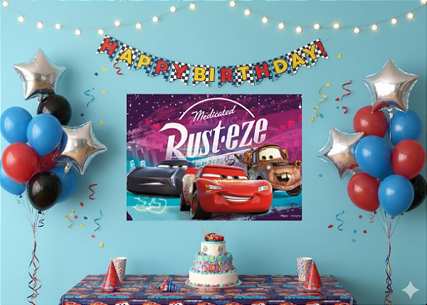 Cartaz Decorativo Decoração Disney Carros Festa Aniversario
