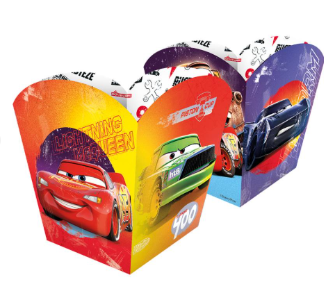 4 Cachepot Decoração Carros Disney Festa Aniversario 9cm