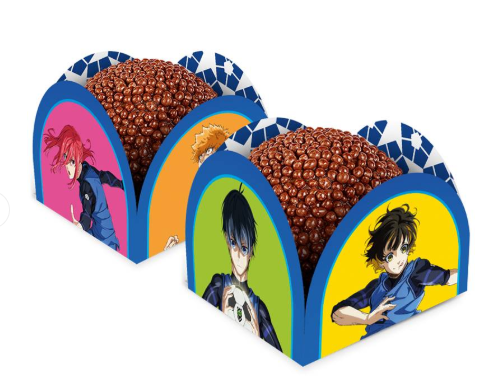 50 Forminhas Para Doces Festa Bluelock Decoração Aniversario