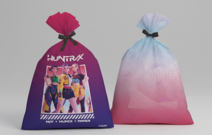 8 Sacola Lembrancinha Decoração Guerreiras Do K-Pop Festa