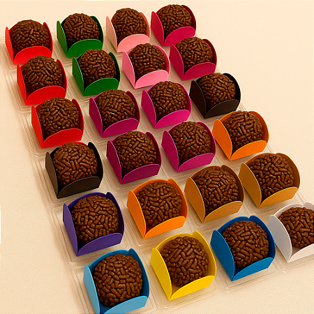 100 Forminhas Doces Brigadeiros Festas Aniversário casamento