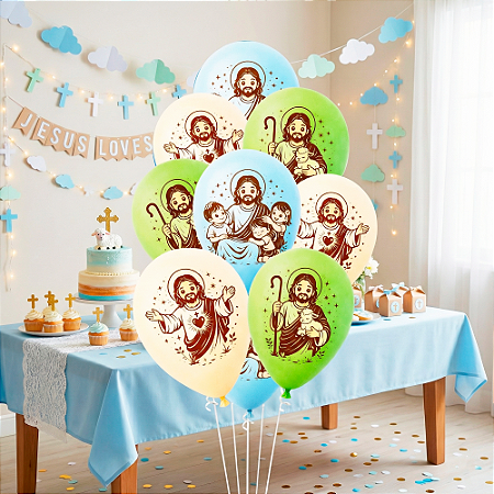 25 Bexigas balão n11 Decoração Jesus festa Religioso