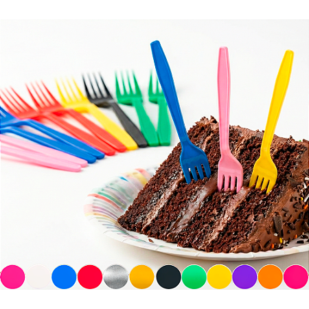 150 Garfo Descartáveis Sobremesa Festa Aniversário e eventos