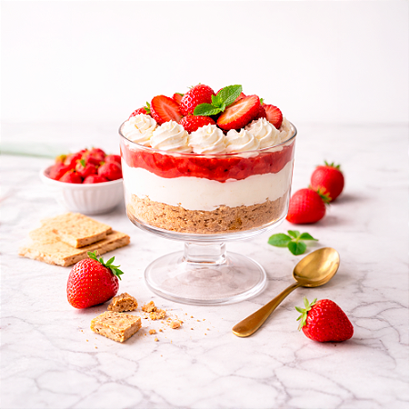 Taça Sobremesa Acrílico Sorvete Transparente 375ml multi-uso