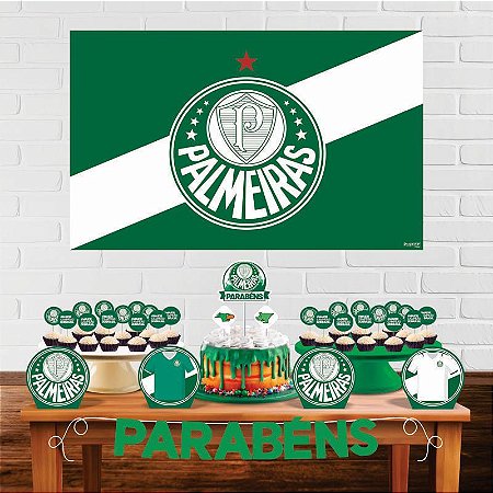 Kit Festa Decoração Palmeiras 33 Peças Decoração Aniversário