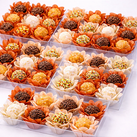 25 Forminhas Para Doces Finos Decoração Liz Tons Terrosos