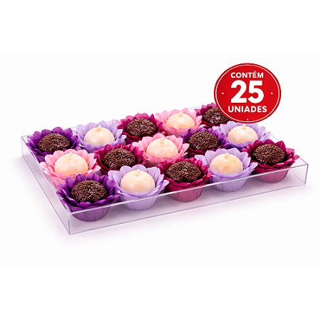 25 Forminhas Para Doces Finos Decoração Liz Tons Rosa Festa