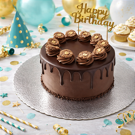 Cake Board Decoração Aniversário Festa Cor Prata 29,5cm