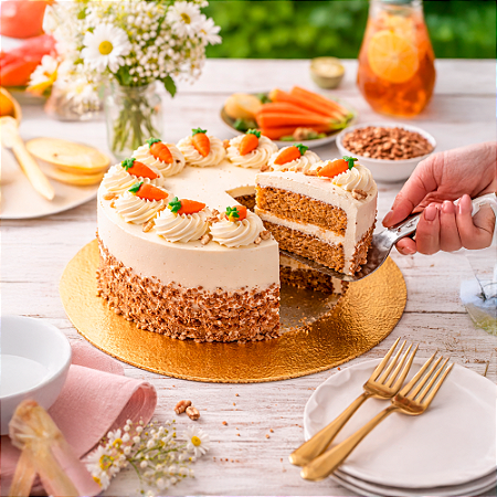Cake Board Decoração Aniversário Festa Cor Ouro 29,5cm