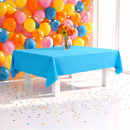 Toalha de mesa TNT festa Turquesa decoração eventos 2x1m