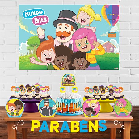 Kit Festa Decoração Aniversário Mundo Bita 33pçs EVA