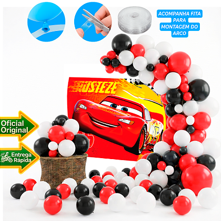 Kit festa Carros Decoração Aniversário Painel+ 150 balão