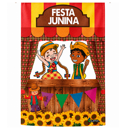 Painel TNT Festa Barraca Junina Decoração Aniversário 1,40x1m