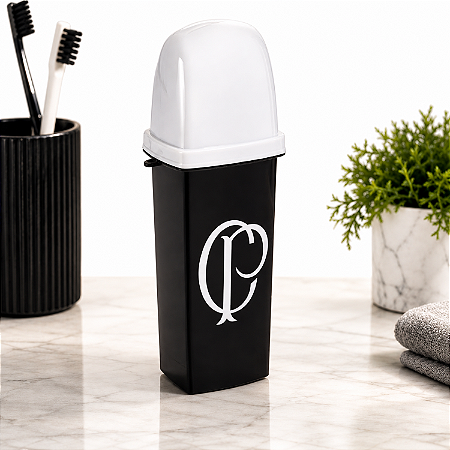 Estojo Dental Case de Plástico Decoração Corinthians 290ML