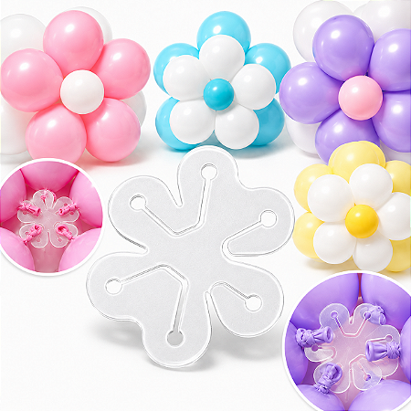 Kit Suporte Flor Balão Fitas Arco Festa Decoração bexigas