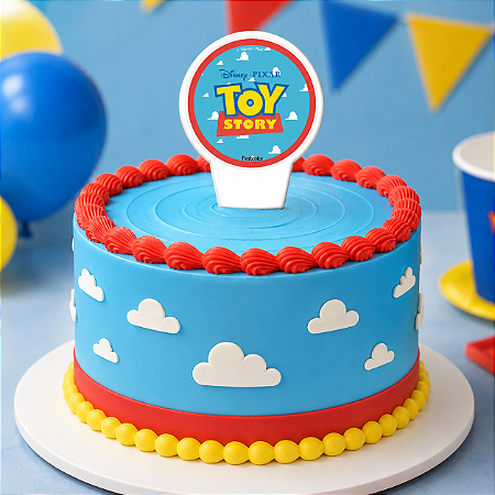 Vela Plana Decoração Toy Story 5 Festa Pavio Magico Aniver