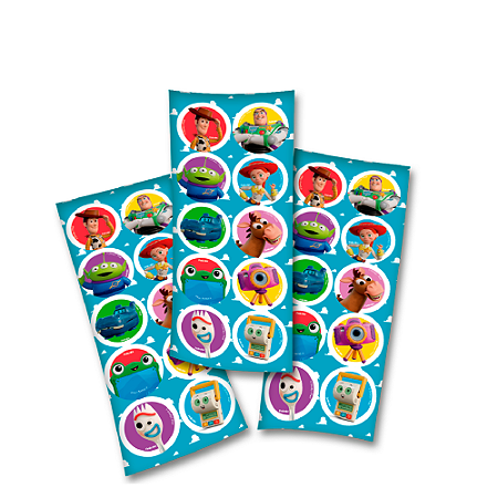 30 Adesivos Festa Toy Story 5 Decoração Aniversario 5x5cm