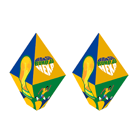 2 Balão De Papel Decoração Brasil Festa Copa 2026