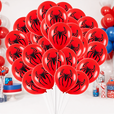 50 Bexigas balão n9 Decoração Homem Aranha Festa Aranha