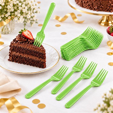 50 Garfos descartáveis Verde Claro decoração festa anivers