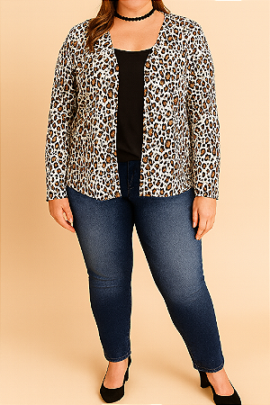 Casaco animal print