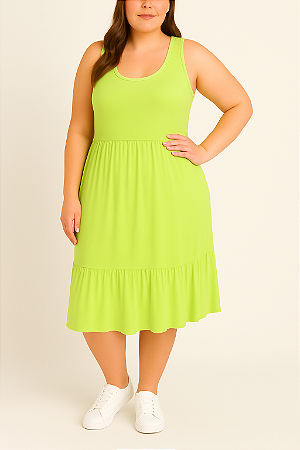 Vestido verde neon