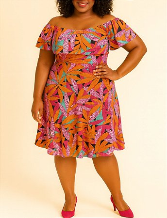 Vestido ciganinha estampado