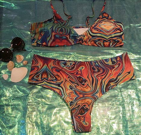 Biquíni abstrato