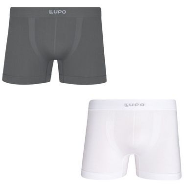Cueca Lupo Boxer Kit com 2 Unidades - Microfibra - Sem Costura - 00436-088
